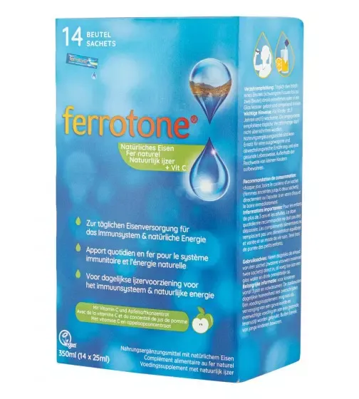 Ferrotone Tekutý doplnok železa s vitamínom C - 25 ml