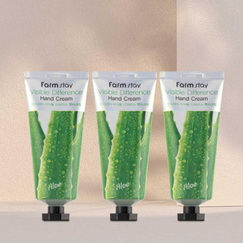FARMSTAY VISIBLE DIFFERENCE Krém na ruky s aloe vera, 100 ml 3