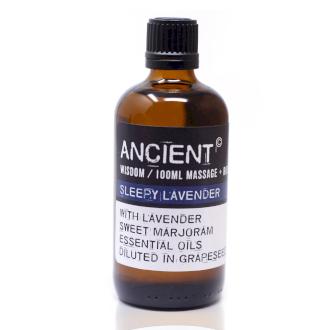 Masážny olej s esenciálnymi olejmi Sleepy Lavender