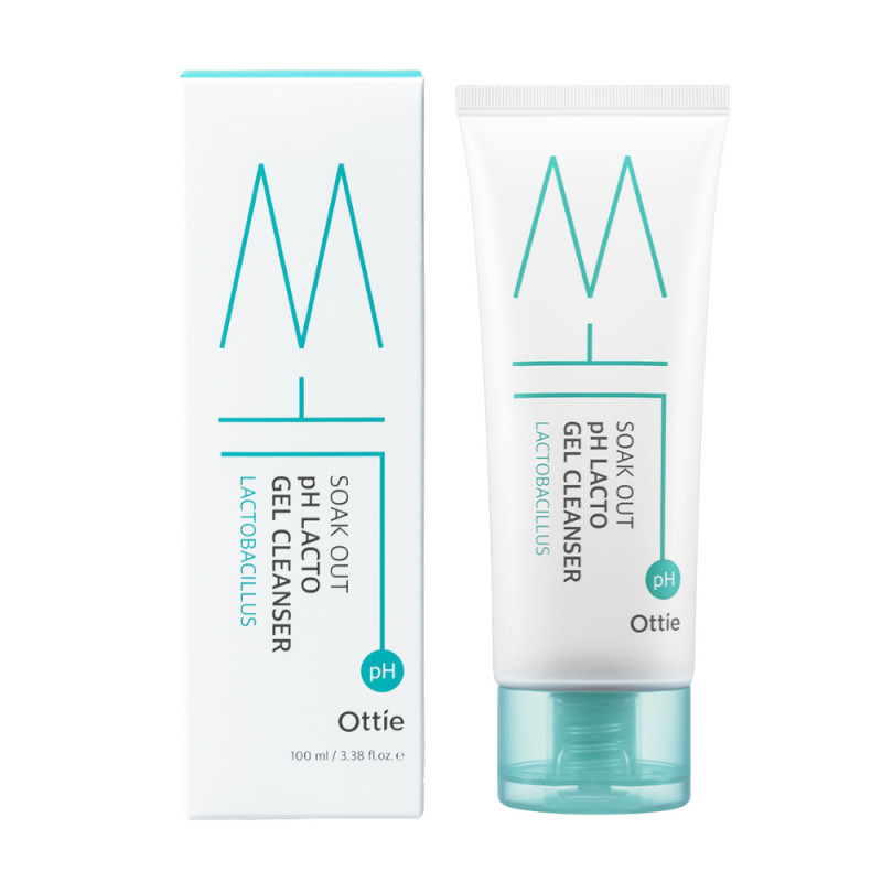 OTTIE SOAK OUT pH Lacto Gel Cleanser - čistiaci gél, 100 ml 1