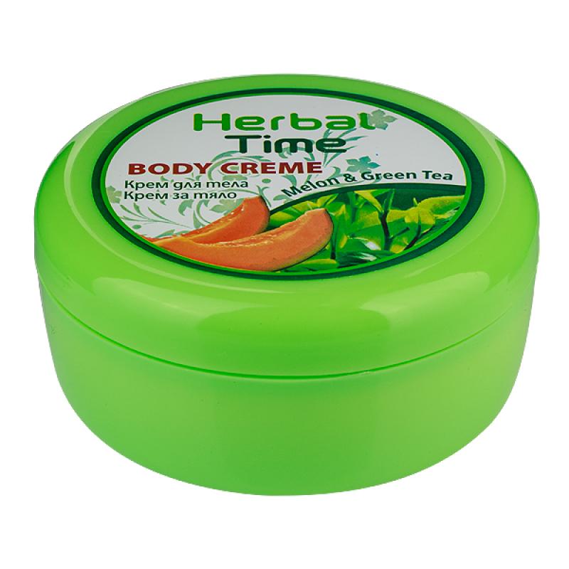 Telový krém s melónom a zeleným čajom Herbal Time Rosa Impex, 250 ml