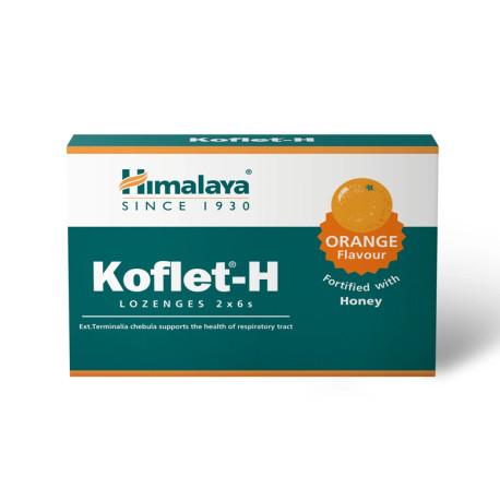 Koflet-H, pomarančová príchuť, 12 pastiliek