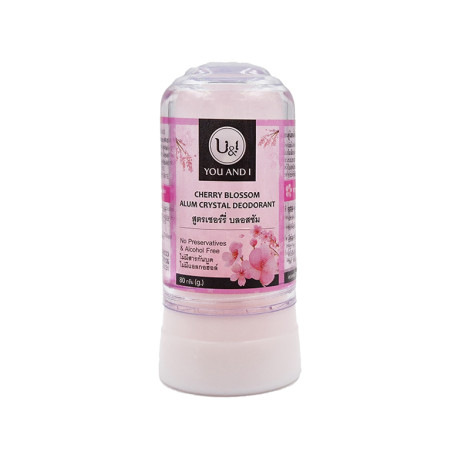 Prírodný kryštálový deodorant Sakura U&I | Cherry Blossom 45 g / 80 g 1
