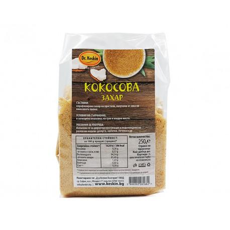 Kokosový cukor, nerafinovaný, Dr. Keskin, 250 g