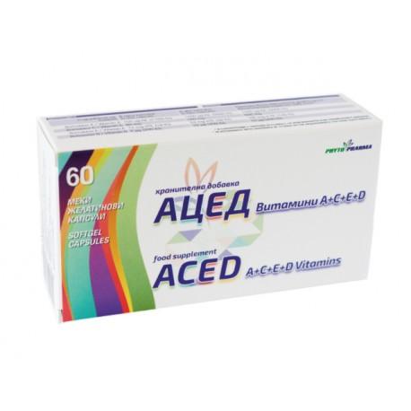 ACED - komplex vitamínov A,C,E a D, PhytoPharma, 60 kapsúl