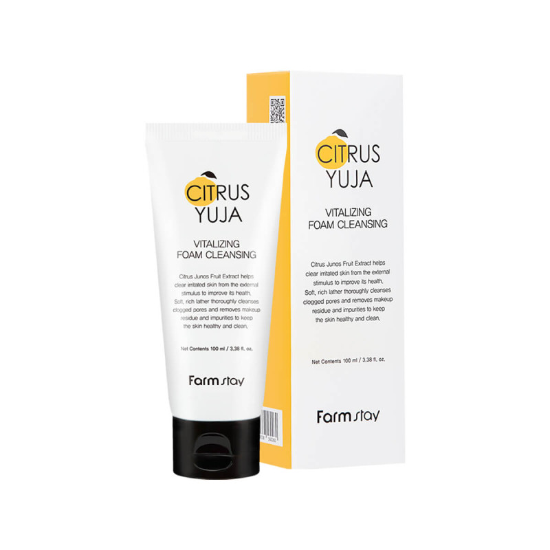 FARMSTAY CITRUS YUJA VITALIZING čistiaca pena, 100 ml 3