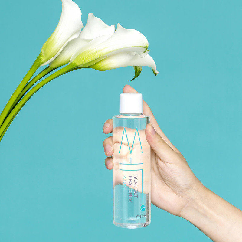 OTTIE Soak out PHA Toner - PHA tonerový peeling, 210 ml