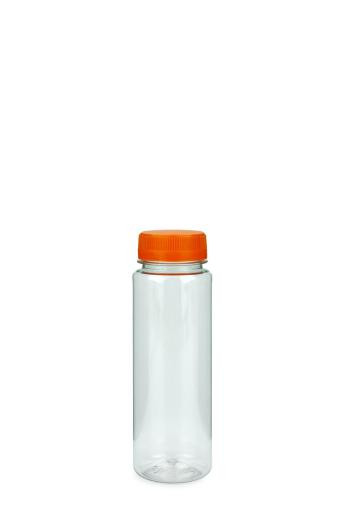 XXP 300/ 4416 ks R-PET fľaša na smoothie 200 ml, štíhla, číra, so skrutkovacím uzáverom 6