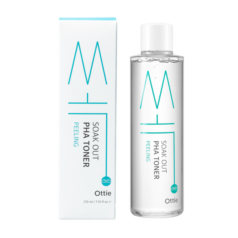 OTTIE Soak out PHA Toner - PHA tonerový peeling, 210 ml 2