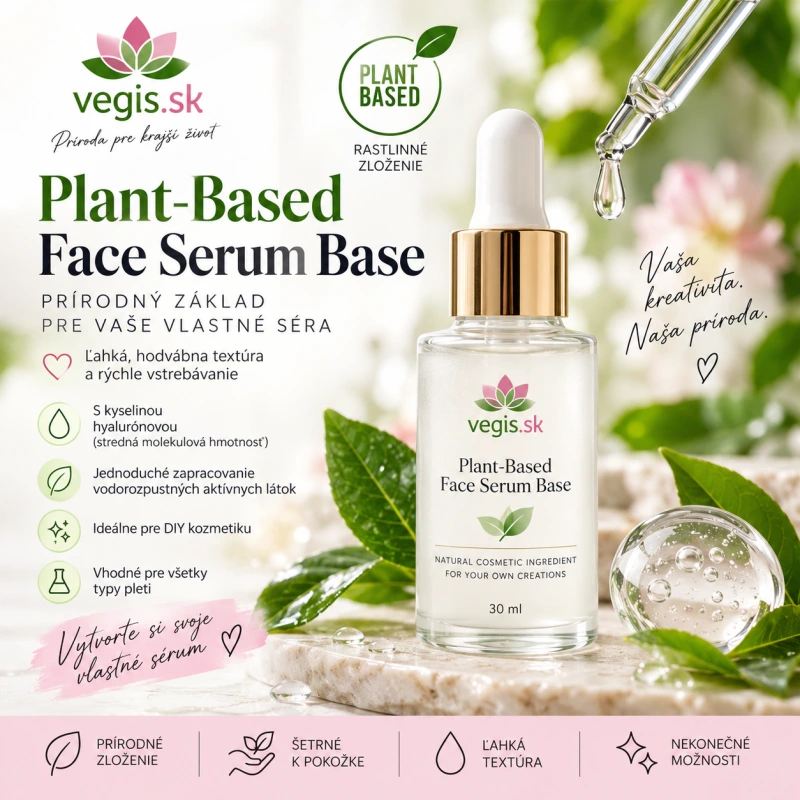 Natural Face Serum Base | Prírodný základ na sérum s kyselinou hyalurónovou 1