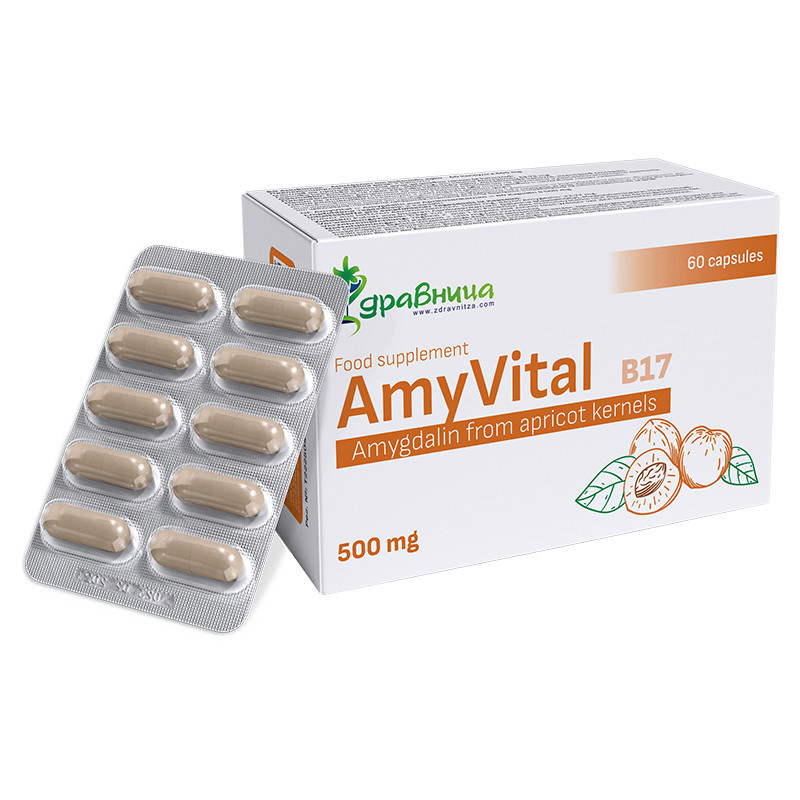 AmyVital B17 - Amygdalín z marhuľových jadier, 60 kapsúl 1