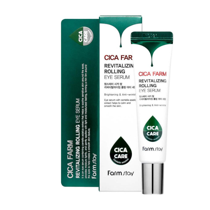 FARMSTAY CICA Farm Revitalizing Rolling Eye Serum - sérum na očné okolie, 25 ml 1
