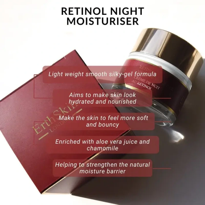 Retinol Night Moisturiser 50 ml | Nočný krém s retinolom proti vráskam ErthSkin 2