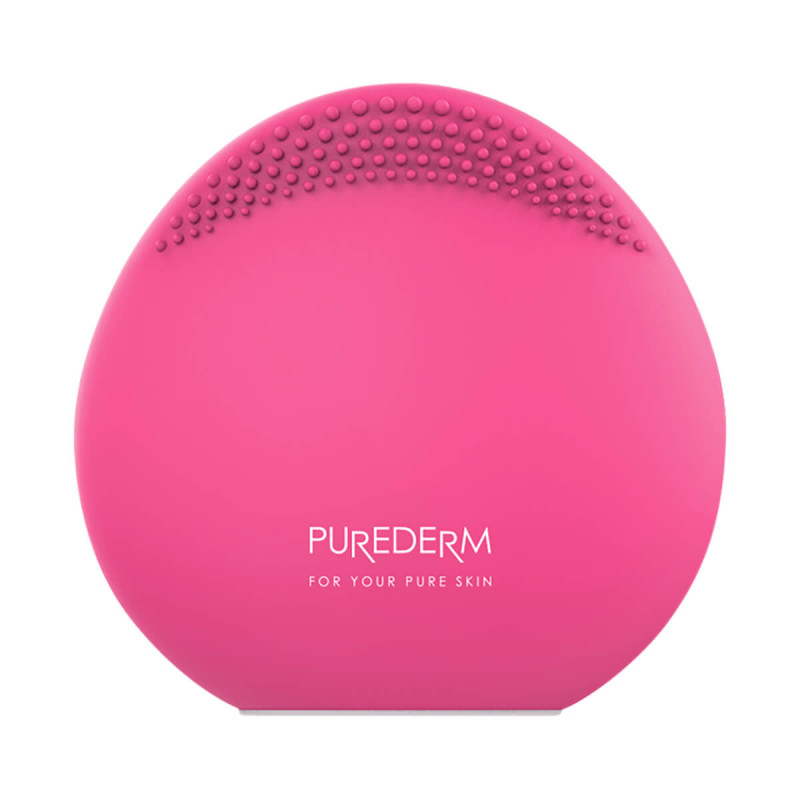 PUREDERM Cestovná kefka na čistenie tváre RUŽOVÁ, 1 ks 1