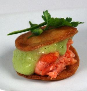 Recept na lososa s agar agar a tekutým gélom Tomatillo