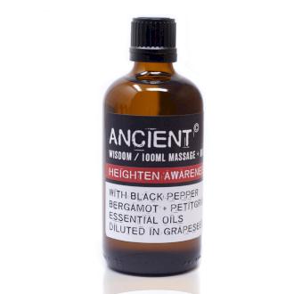 Masážny olej s esenciálnymi olejmi Heighten Awareness