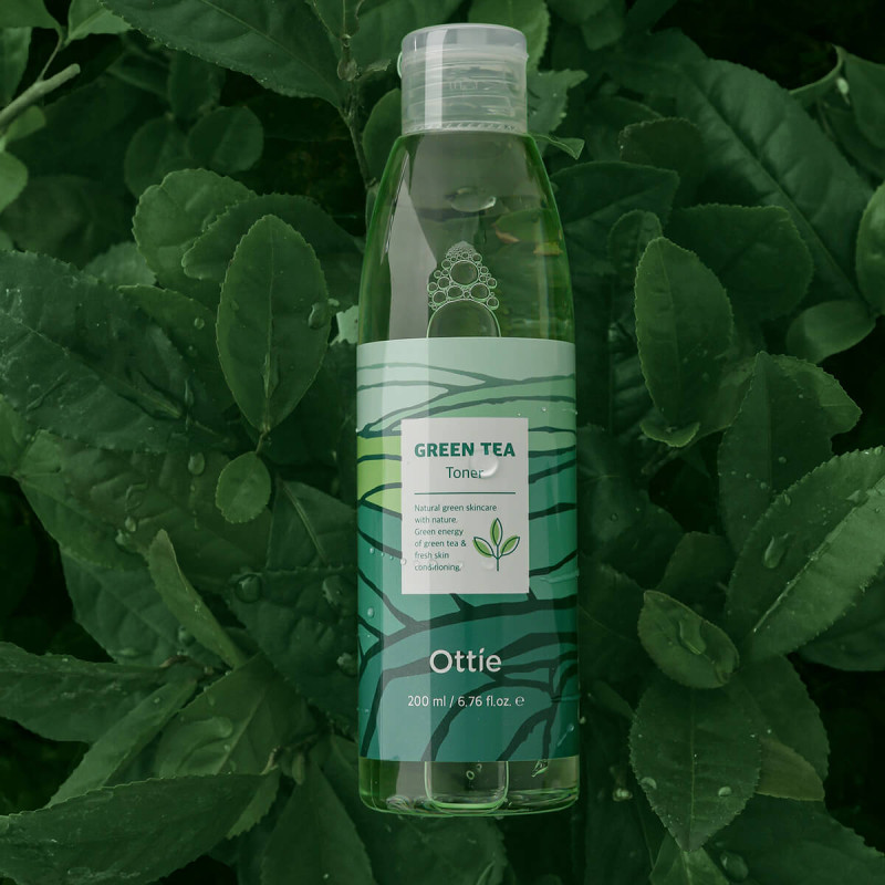 OTTIE Green Tea Toner - Tonikum so zeleným čajom, 200 ml
