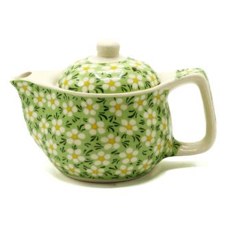 Bylinná čajová súprava - čajník / šálky - Zelená Sedmokráska