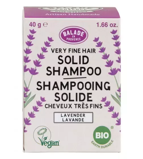 Jemný tuhý šampón Levanduľa - bio, Balade en Provence, 40 g / 80 g