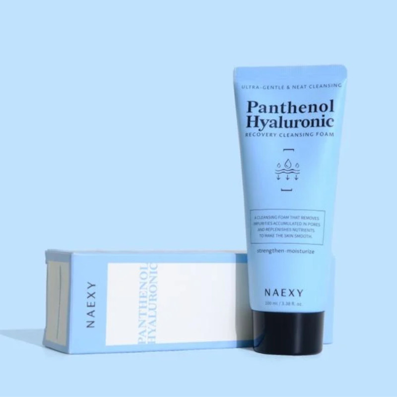 NAEXY Panthenol Hyalurónová regeneračná čistiaca pena, 100 ml 1
