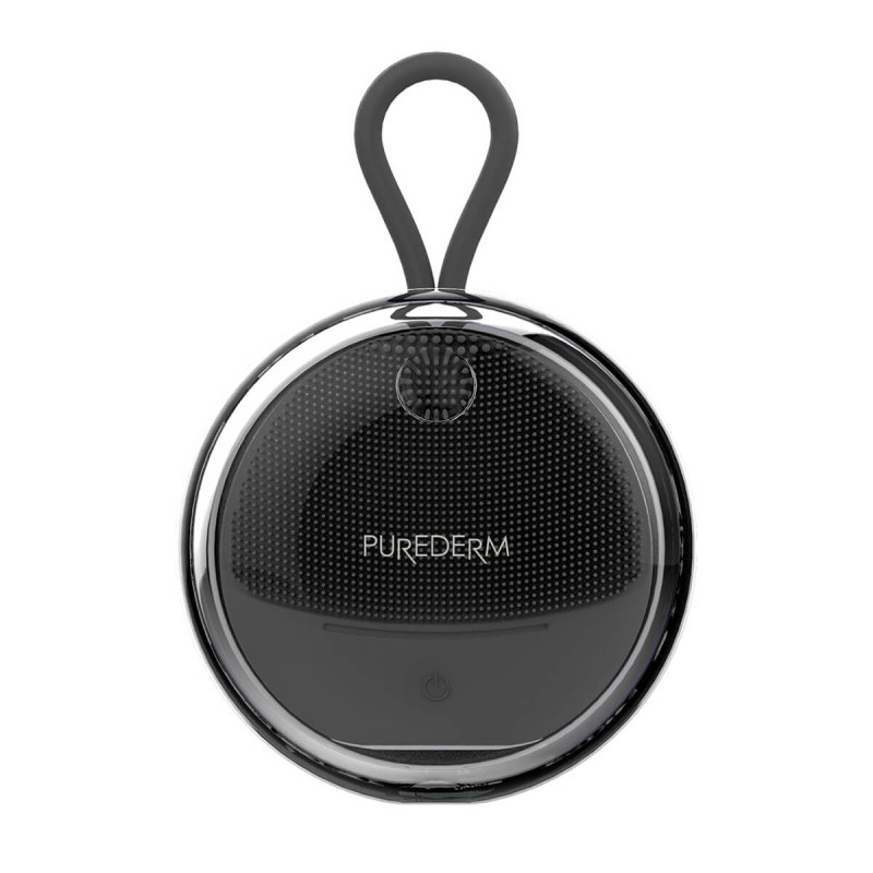 PUREDERM Cestovná kefka na čistenie tváre ČIERNA, 1 ks