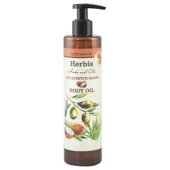 Telový olej proti striám, Herbis, 200 ml