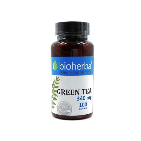 Zelený čaj, podpora metabolizmu, Bioherba, 100 kapsúl