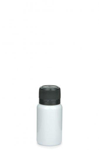 PET fľaša Líra mini 10 ml biela vr. Skrutkovací uzáver 18 mm