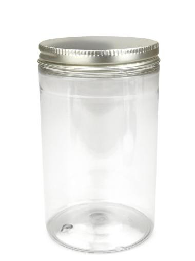 XXP 270/2520 ks R-PET plastová nádoba 400 ml číras hliníkovým skrutkovacím vekom 1