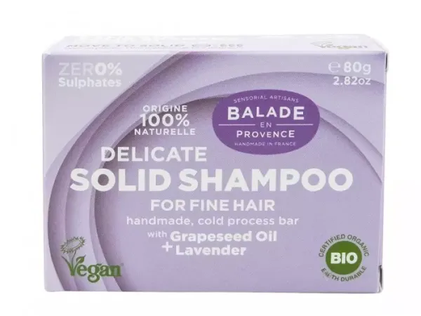 Jemný tuhý šampón Levanduľa - bio, Balade en Provence, 40 g / 80 g