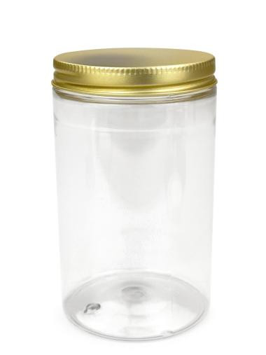 XXP 270/2520 ks R-PET plastová nádoba 400 ml číras hliníkovým skrutkovacím vekom 2