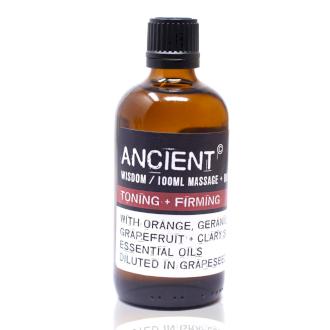 Masážny olej s esenciálnymi olejmi Toning & Firming