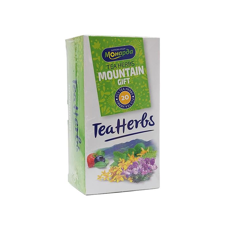 Bylinkový čaj - Mountain Gift, Monarda, 20 filtračných vrecúšok