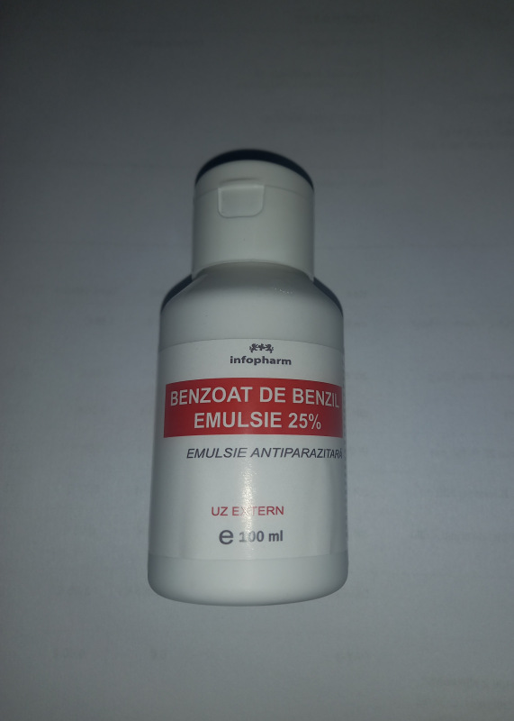 Masť na svrab a pedikulózu - Emulzia benzylbenzoátu 25 % (100 ml)