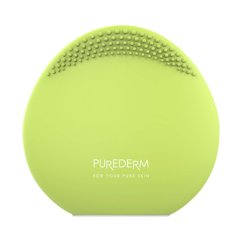 PUREDERM Cestovná kefka na čistenie tváre ZELENÁ, 1 ks 2