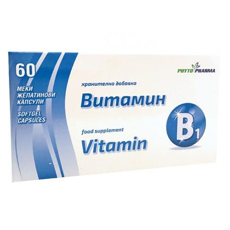 Vitamín B1, PhytoPharma, 60 kapsúl