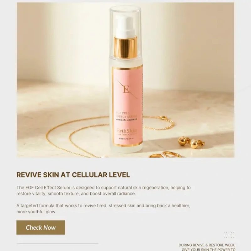 Anti-Aging Cell Effect Serum 60 ml | Kyselina hyalurónová, kolagén a Q10 ErthSkin 4