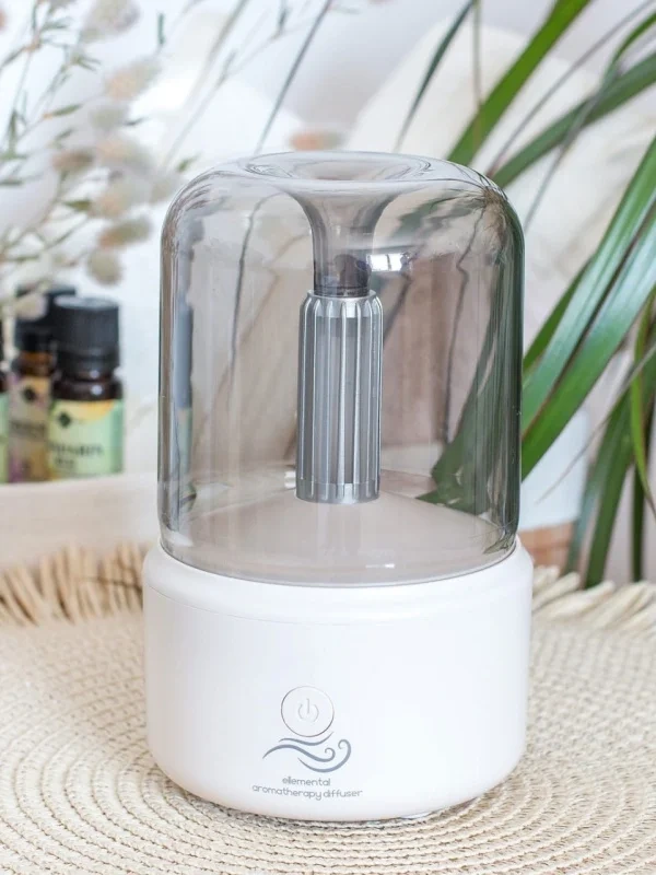 Aroma difuzér sviečkové svetlo – USB, 120 ml, čierna/biela 2