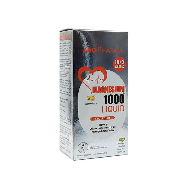 Magnesium 1000 Liquid, Abo Pharma, 12 x 20 ml