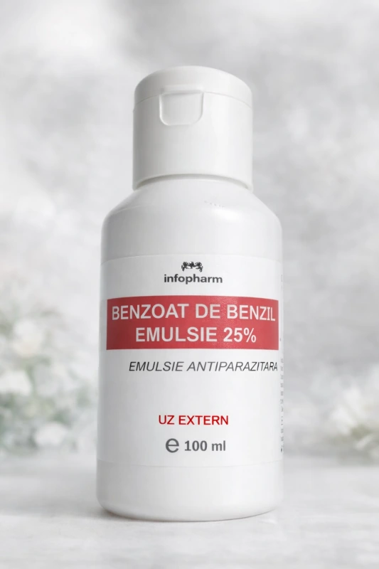 Krém na svrab a pedikulózu - Emulzia benzylbenzoátu 25 % (100 ml)