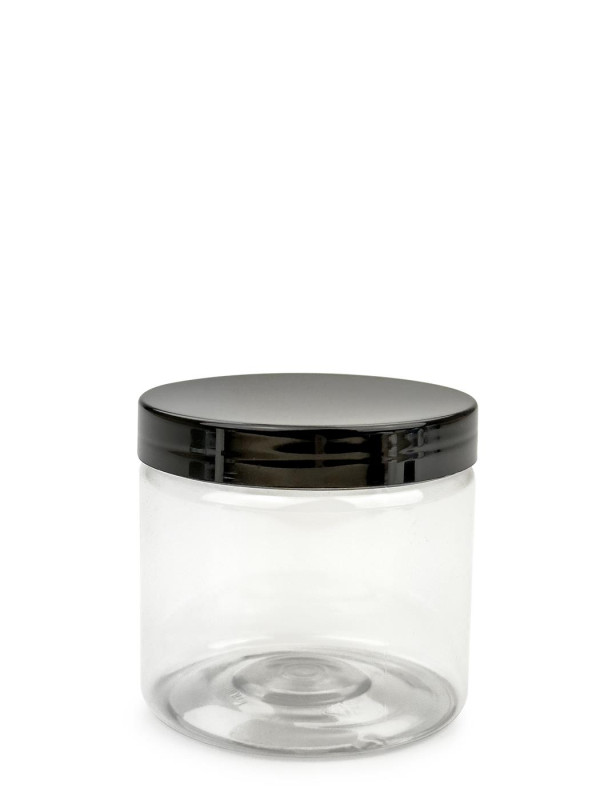 XXP 360/3420 ks PET dóza Cylindrická 200 ml číra s plastovým skrutkovacím viečkom biela 1