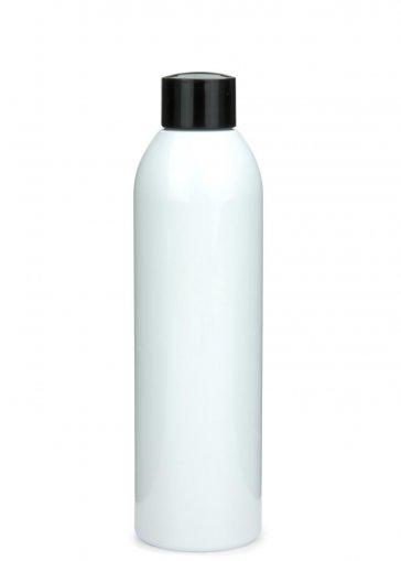 R-PET fľaša AIDA 250 ml biela so skrutkovacím uzáverom 24/410