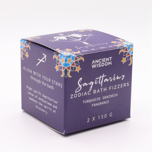 Kúpeľová bomba Strelec – horoskop & darček