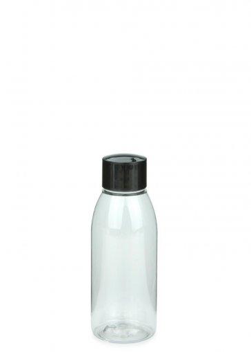 Recyklačná PET fľaša RIGOLETTO 100 ml číra so skrutkovacím uzáverom 24/410