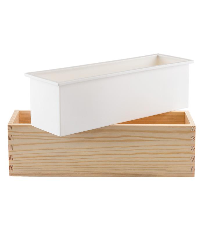 Forma na mydlo, tehla, s drevenou krabicou
