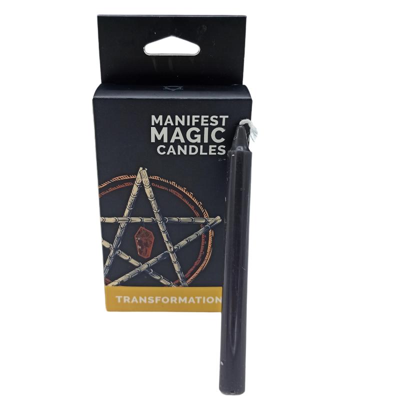 Manifestačné magické Sviečky (balenie po 12 ks) - Čierne / Transformácia