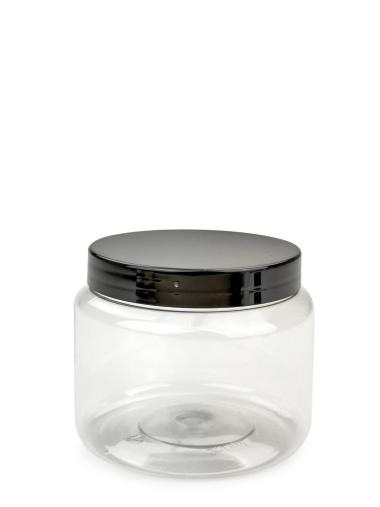 XXP 192/3640 ks PET dóza 250 ml  číra s plastovým skrutkovacím uzáverom 2
