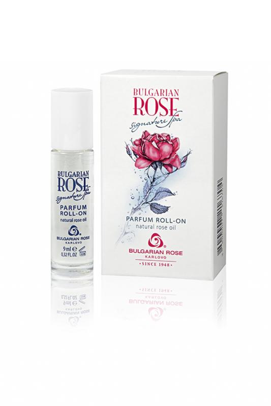 Roll-on parfum s ružou a exotickým ovocím Signature Spa Bulgarian Rose Karlovo, 9 ml