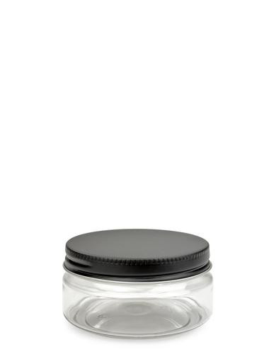 XXP 312/6138 ks R-PET nádoba 100 ml, číra s hliníkovým skrutkovacím vekom s vložkou 3