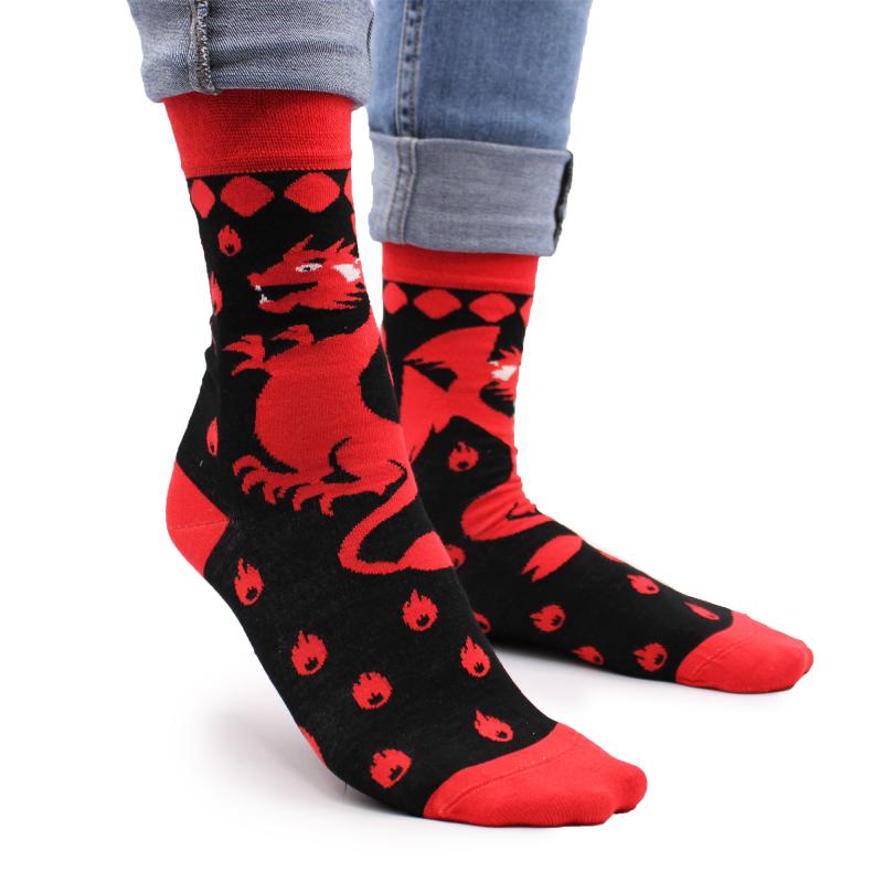 Bambusové ponožky Hop Hare - Červený drak